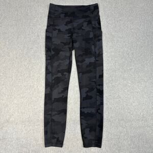 Lululemon Align Pant II Leggings Gray Women Sz 6 Camouflage Activewear Athletica